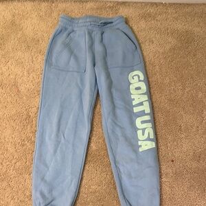 Kids GOAT USA Light Blue Fleece Sweatpants